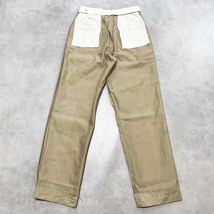 60's U.S ARMY ZIP CHINO TROUSERS W31/L32 60年代 アメリカ陸軍
