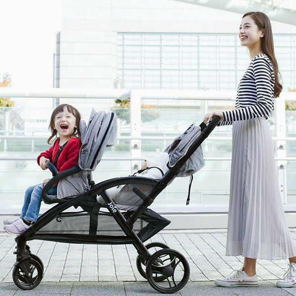 レンタル 新品2人乗りベビーカー エヴァライトデュオ グレー joie