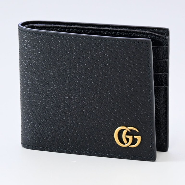 グッチ GUCCI 財布 二つ折り財布 メンズ 札入れ 小銭入れなし GGマー