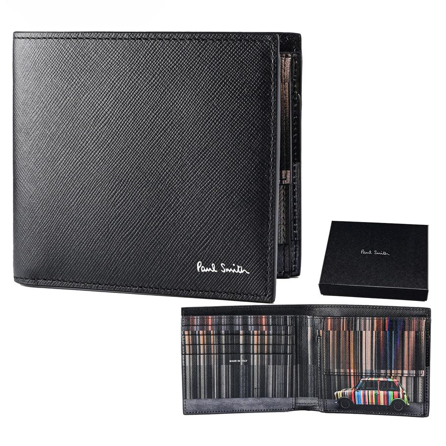 ポールスミス Paul Smith 二つ折り財布 小銭入れ付 ミニクーパー