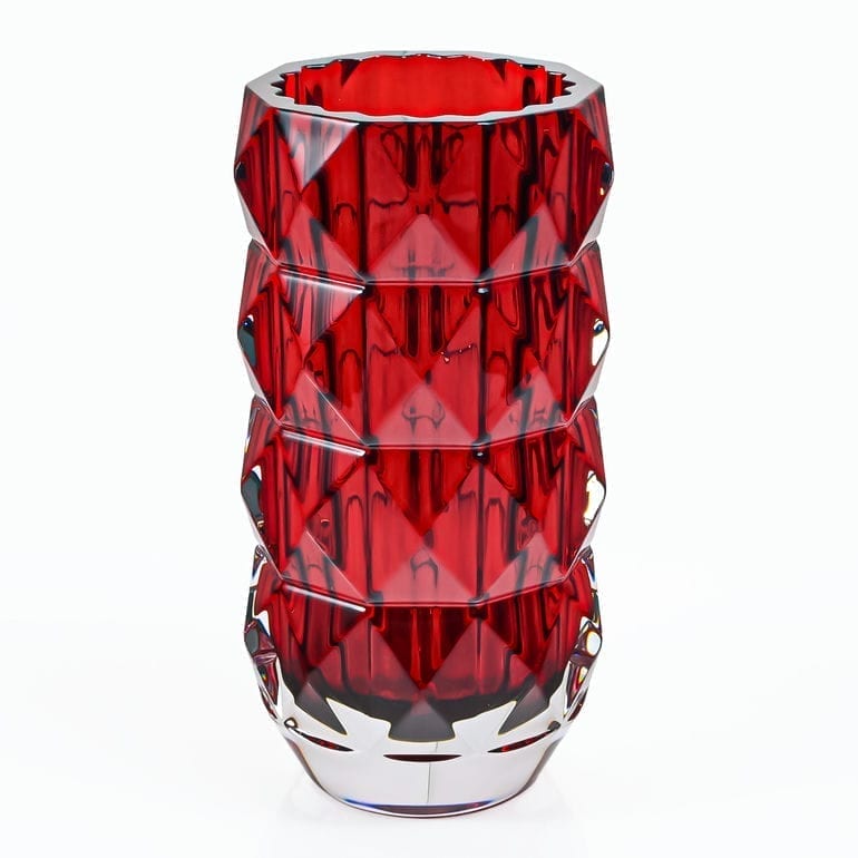 バカラ Baccarat ベース 花瓶 2025新作 LOUXOR ルクソール レッド S