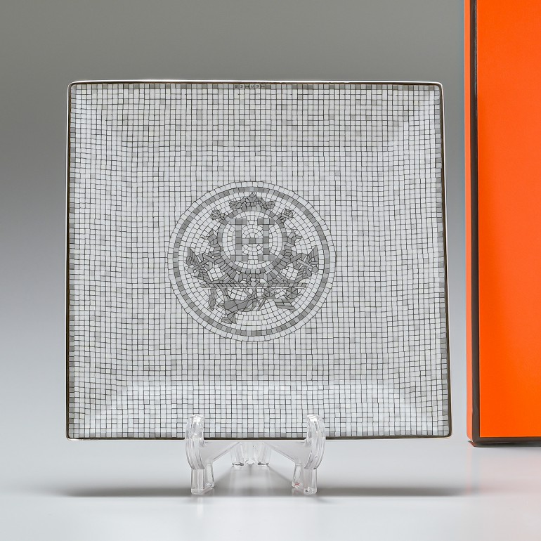 エルメス HERMES モザイク ヴァンキャトル プラチナ 35043P 15cm