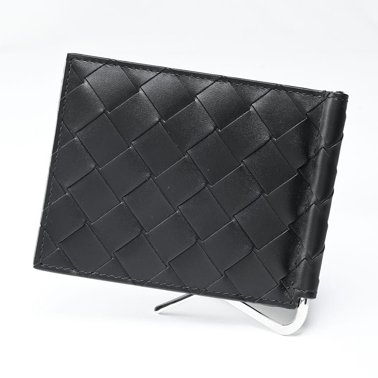 ボッテガヴェネタ BOTTEGA VENETA マネークリップ付き 二つ折り財布 札