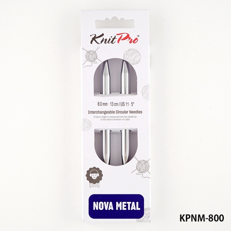 KPNM-800】ニットプロ ノヴァ メタル 付け替え可能輪針 8.00mm/8ミリ
