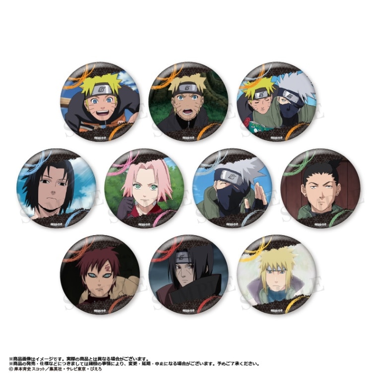 NARUTO NARUTO 和紙缶バッジ 未開封 15個セット ナルト j-World 絆