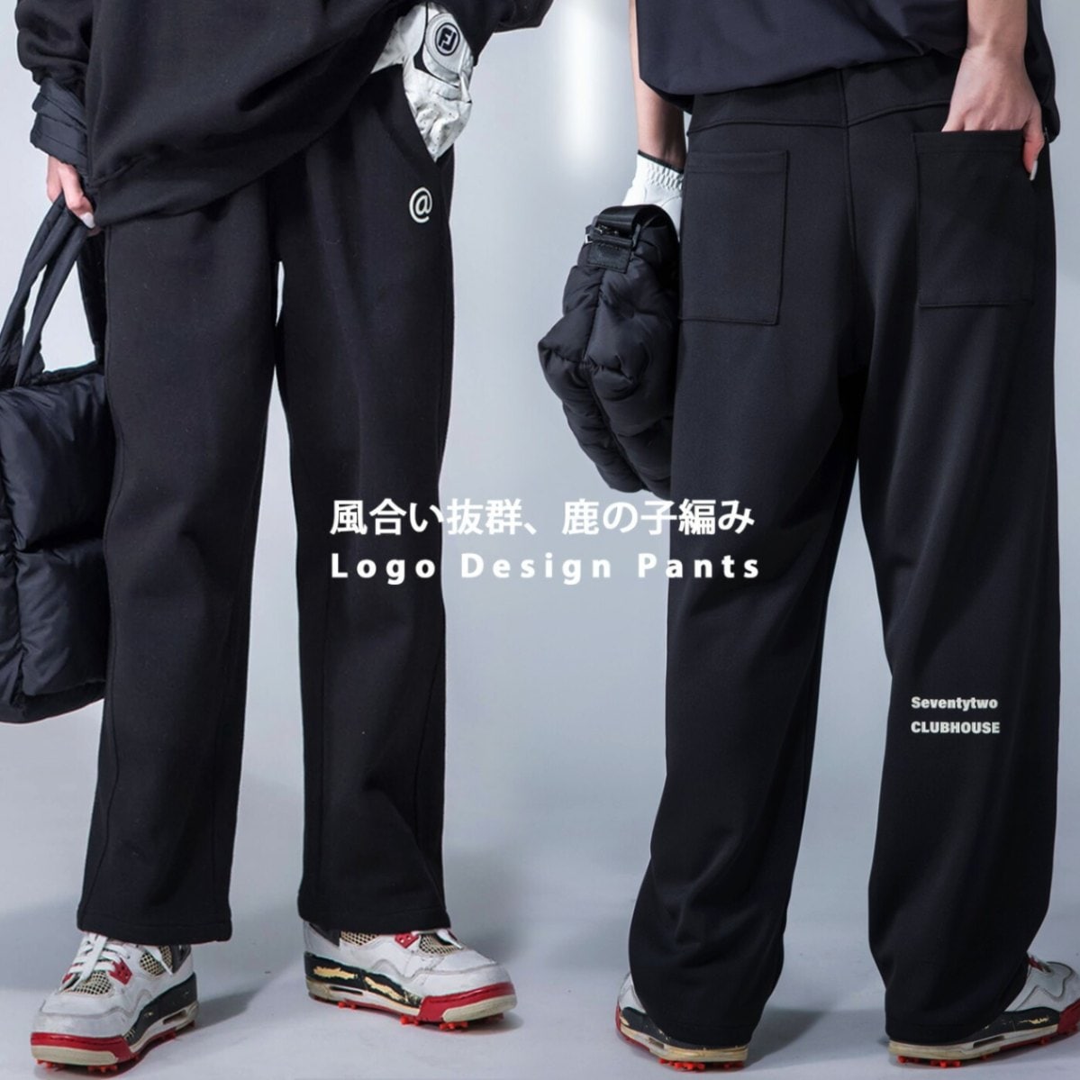 再入荷予定有!ANTIQUA GOLF×STCH ストレートパンツ レディース 送料