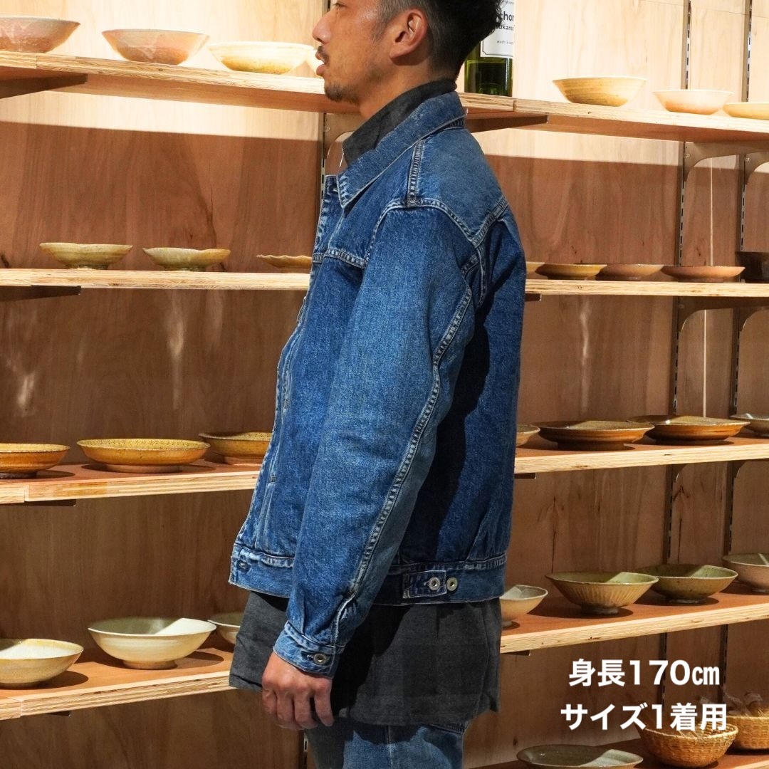 TRUCKER BLOUSON COTTON 11.5oz DENIM VW LIGHT WITH WINDSTOPPER