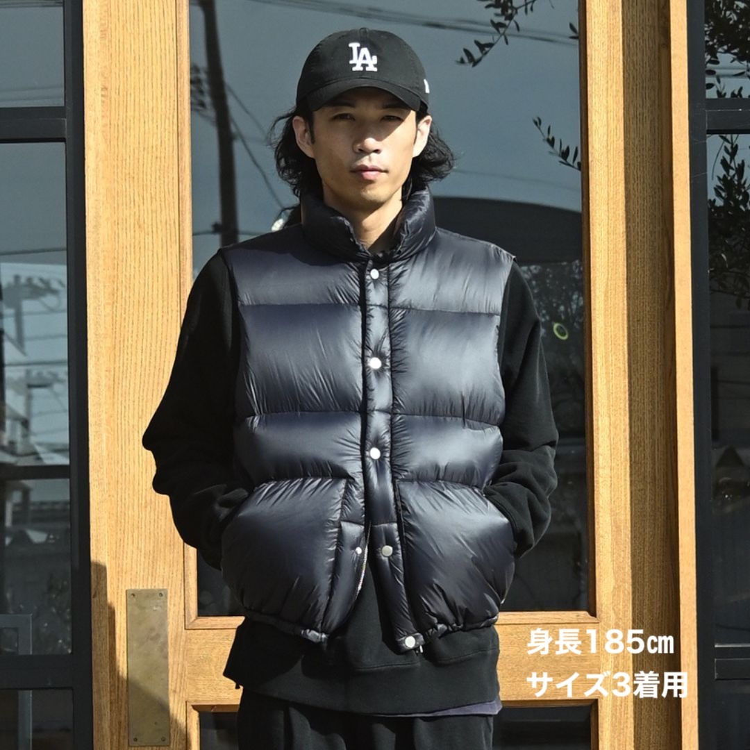 EXPLORER DOWN VEST NYLON MINI RIPSTOP WITH WINDSTOPPER | nonnative