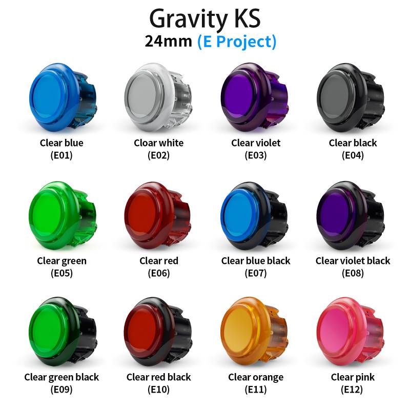 ハメ込み式 24φ クリア 単品】Qanba Gravity KS クァンバ グラビティ