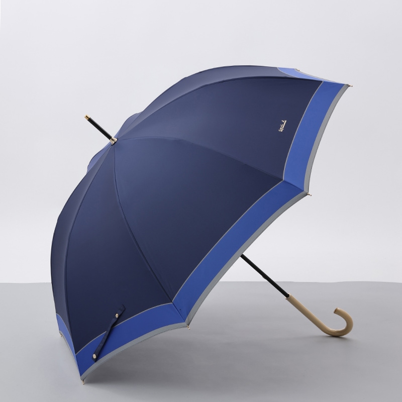 GHERARDINI（ゲラルディーニ）】 ロゴ柄 ジャンプ式 耐風雨傘（長傘