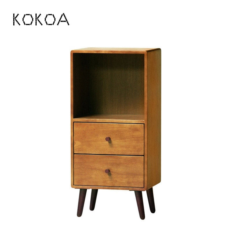 弘益】KOKOA 天然木 キャビネット サイドチェスト 収納家具 北欧風 弘