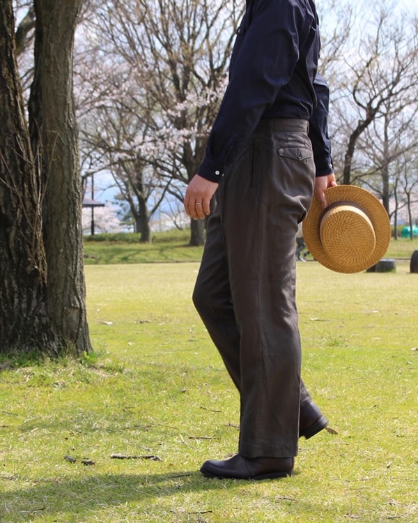 PHIGVEL フィグベル｜LINEN PIN TUCK TROUSERS リネンピンタック