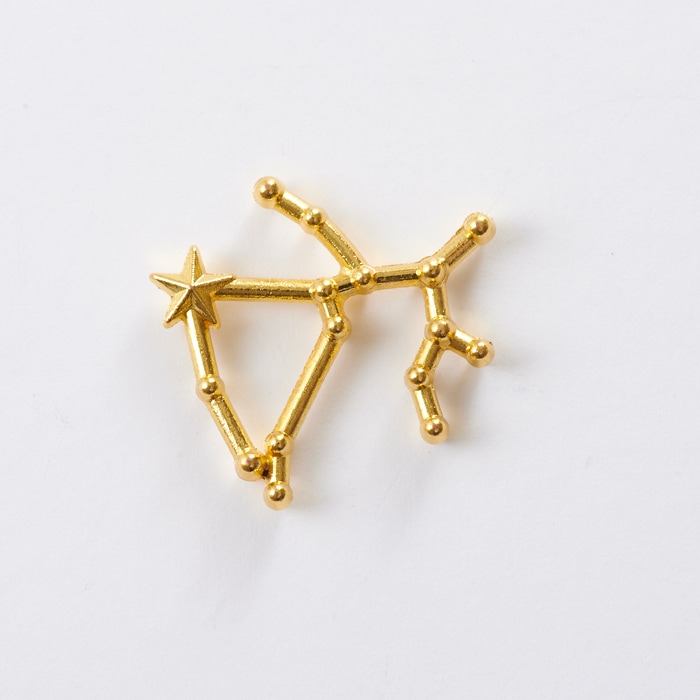 星座封入パーツ 射手座 ゴールド【封入資材/メタルパーツ/レジン/resin