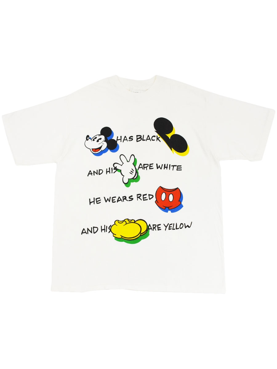 80's～ MICKEY＆CO. ミッキーマウスプリント Tシャツ ホワイト 表記