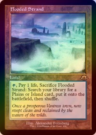 MTG 溢れかえる岸辺/Flooded Strand ドイツ語 MTG 溢れかえる岸辺