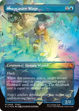 チョコボトラックFOIL】【英】瞬唱の魔道士/Snapcaster Mage[青R]【FIN