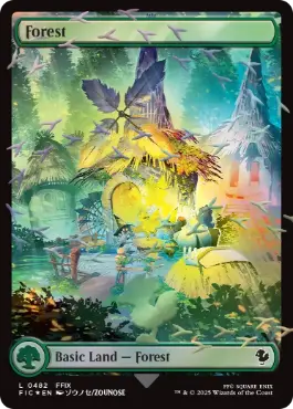 ☆SALE☆【チョコボトラックFOIL】【英】森/Forest[土地R]【FIN