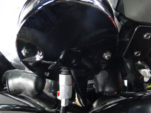 Z400FX メーターカバー下側用取付ナット(ブラックメッキ)4個セット