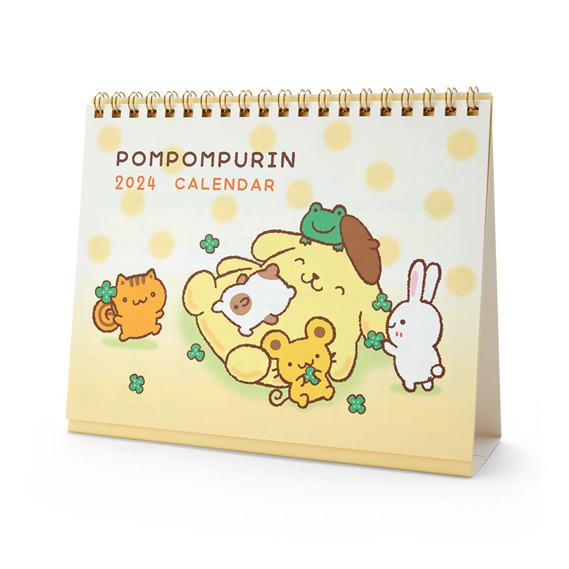 サンリオ 2024年 リングカレンダー ポムポムプリン 卓上タイプ 予定