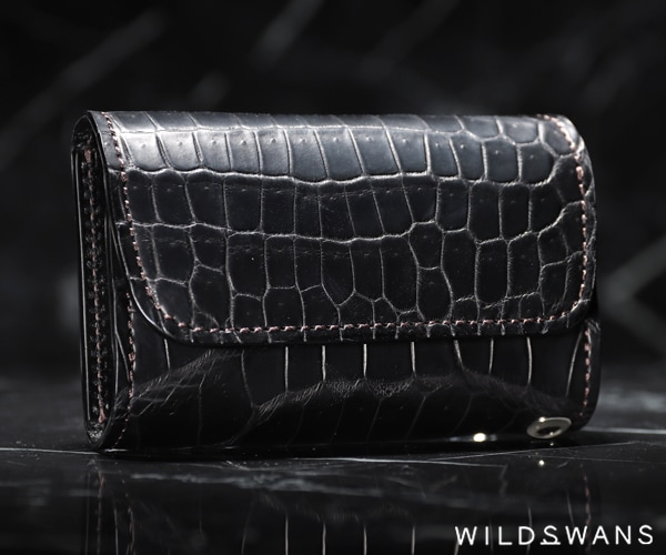 WILDSWANS パターンオーダー クロコ ワイルドスワンズ ブラック タング