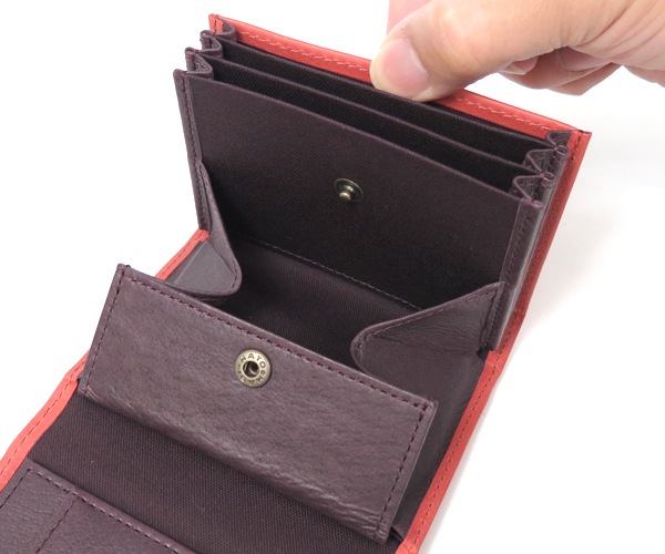 エムピウ m+ ミッレフォッリエ 2P25 ミニ財布 （カラー：ロゼ） mf2p25