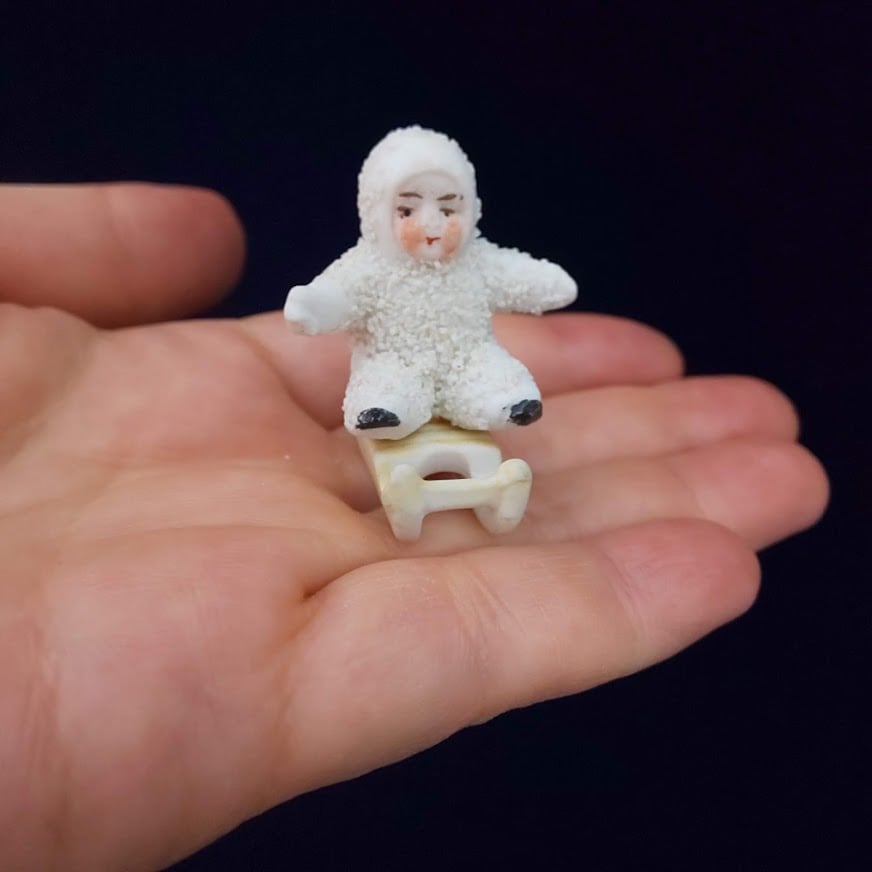 アンティーク Germany スノーベイビー 雪の子人形 1930 ビスクドール