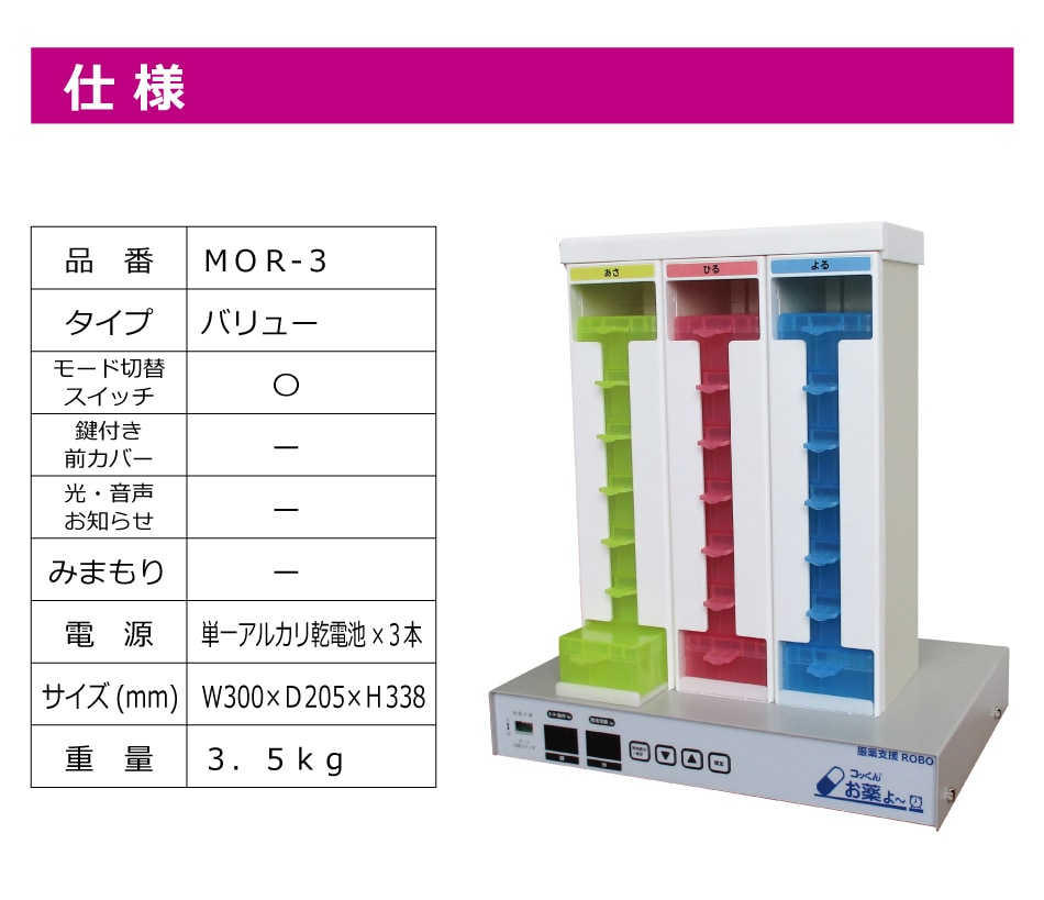 バリュー | 自動服薬支援機 | コッくんショップ（ミヤサカ工業公式）