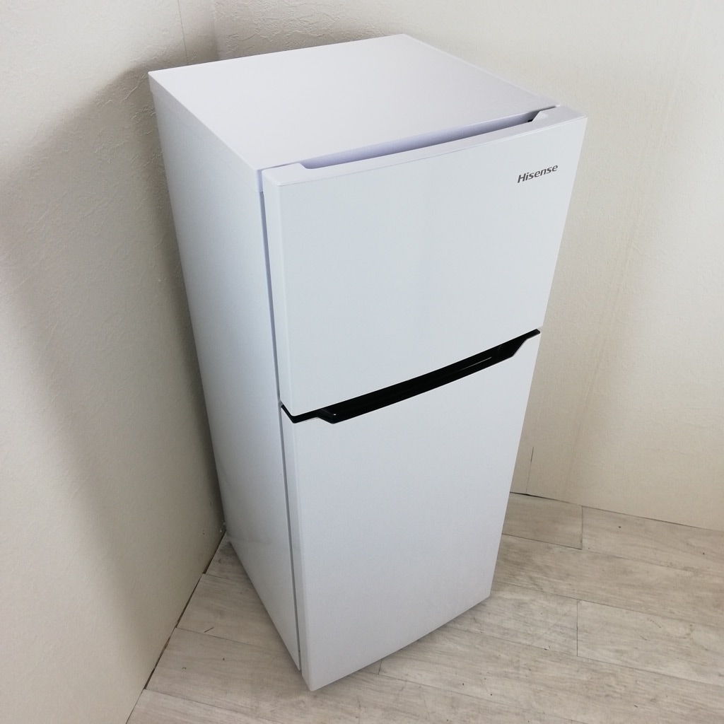 中古 120L ホワイト 2ドア冷蔵庫 ハイセンス 2018年製 ホワイト 単身用