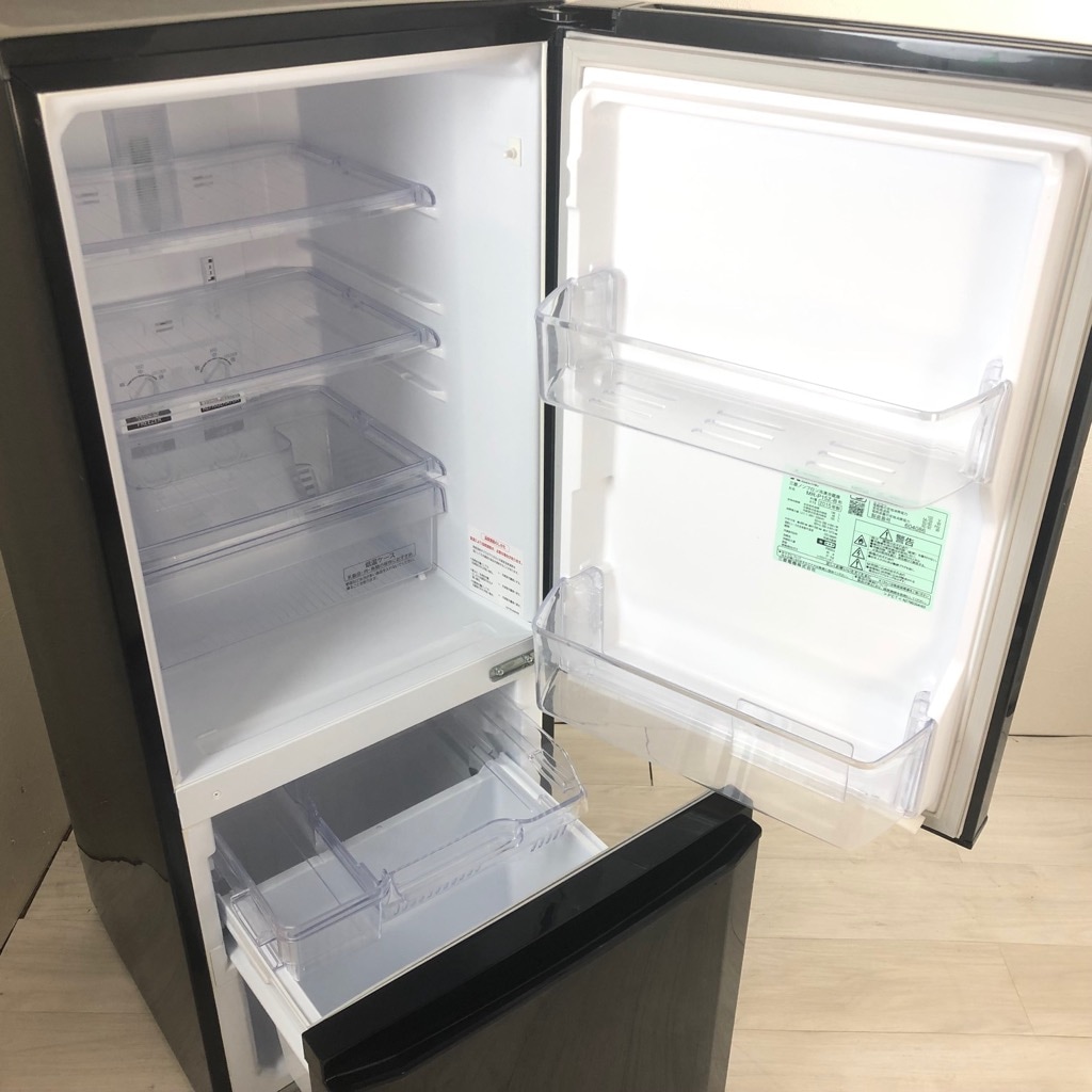 中古 146L 2ドア冷蔵庫 サファイアブラック 三菱電機 1 2015年～2016年