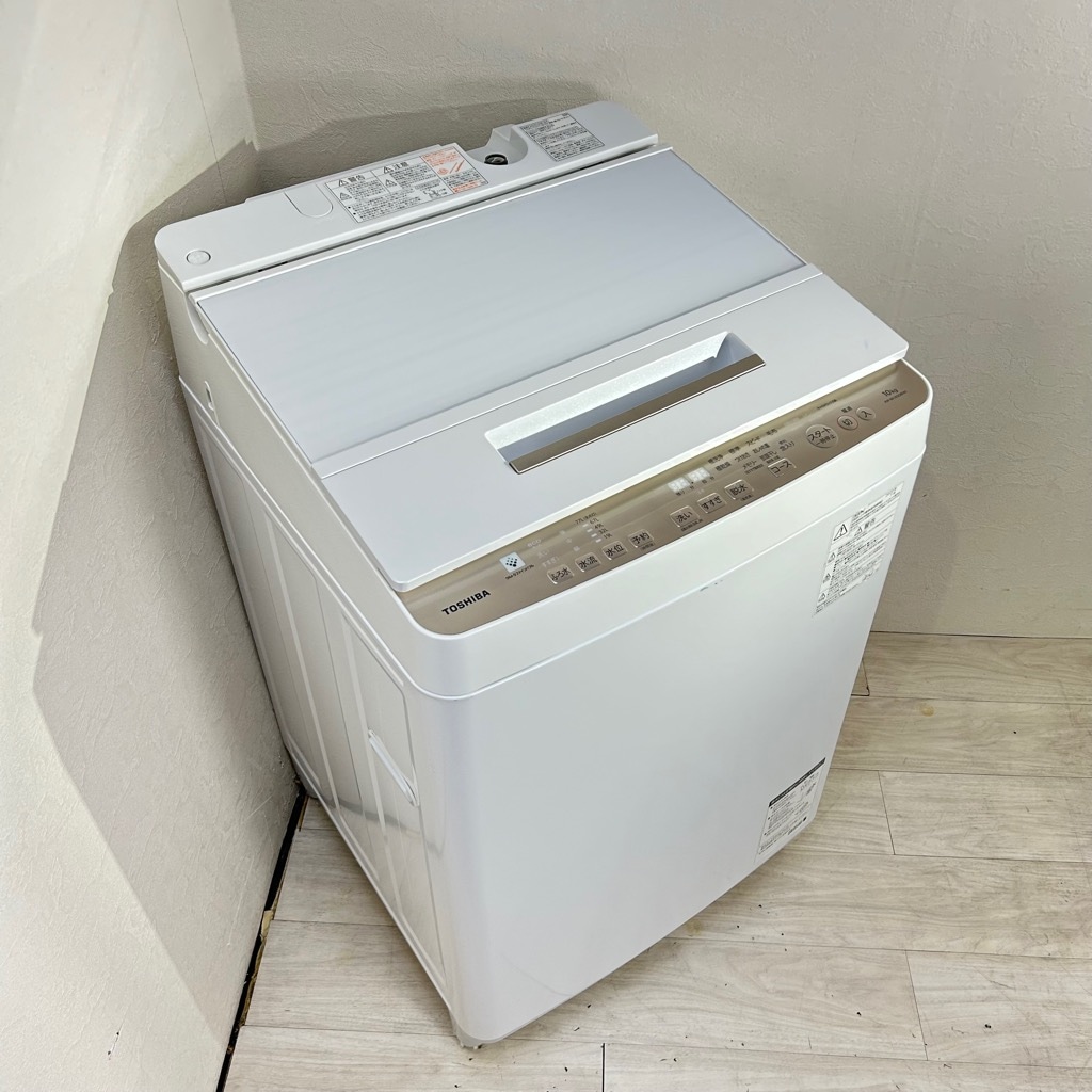 中古近郊送料格安 10.0kg 全自動洗濯機 東芝 ZABOON AW-BK10SD8
