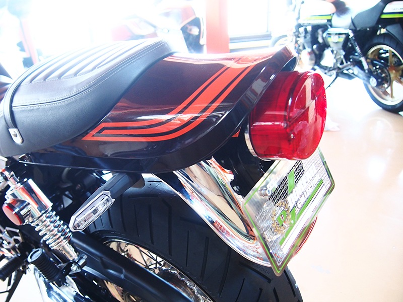 Z900RS Z1 STD鉄メッキリアフェンダー 赤ランプセット ノーマル【純正