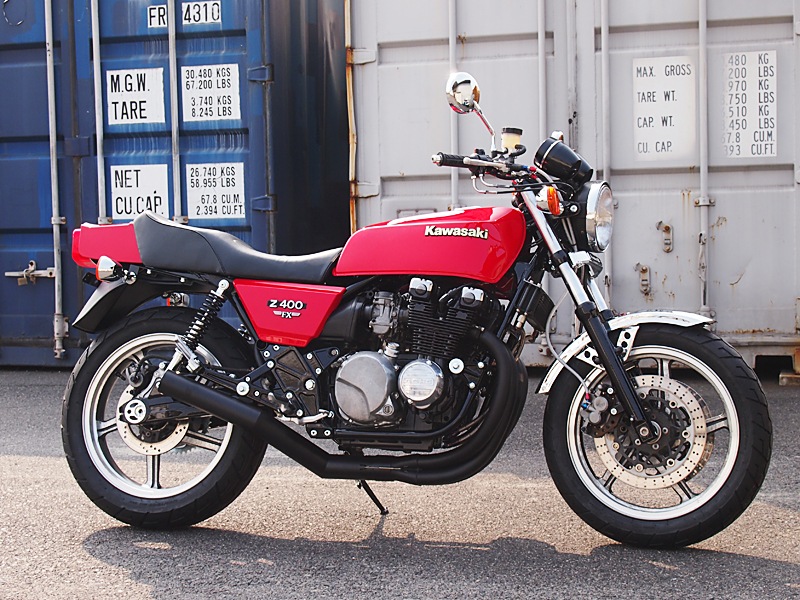 ゼファー400 FXタイプタンクセット(E1レッド)タックロール【納期はお