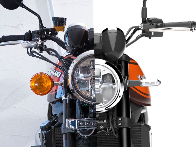 Z900RS ヘッドライトアップステーKit ブラック 【欠品中 ご予約承り