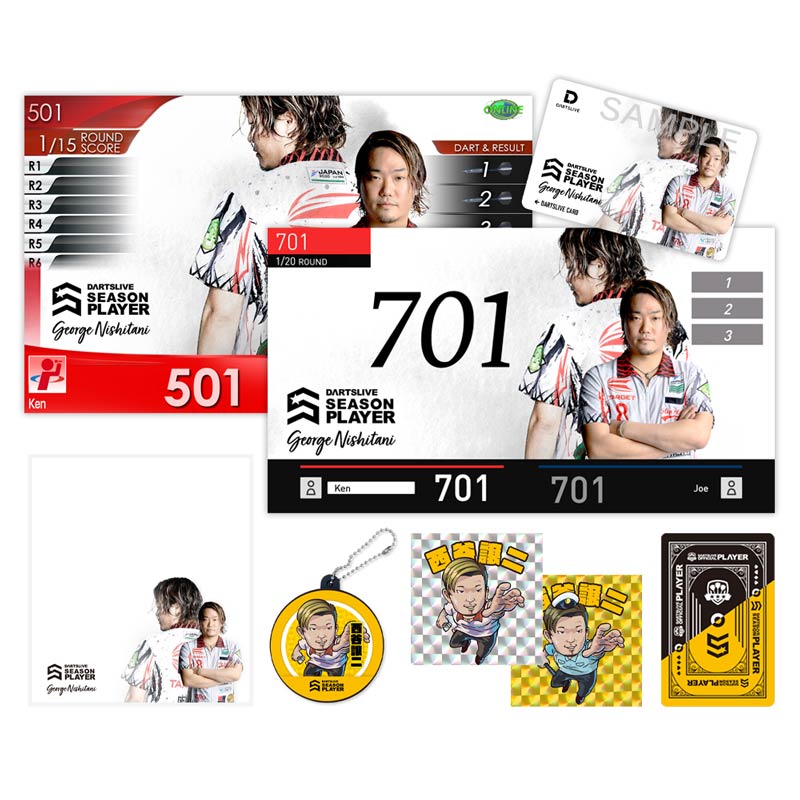 DARTSLIVE PLAYER GOODS 西谷譲二選手セット | アクセサリ,ダーツ