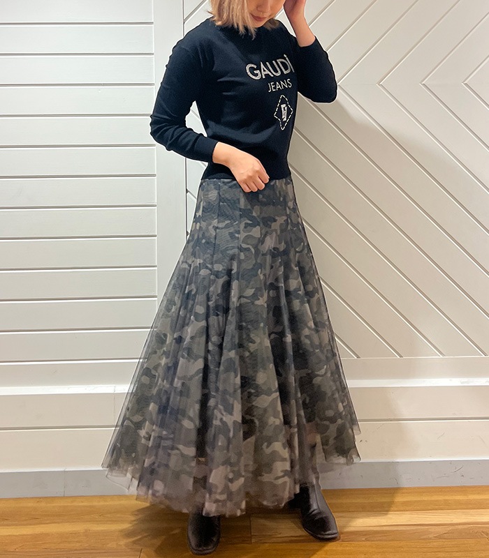 TRANOI】迷彩柄チュールスカート182R516 | WEAR,スカート | DESERT ROSE