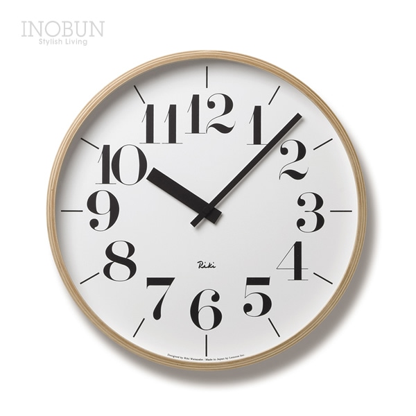 レムノス Lemnos リキクロック Riki clock 渡辺力 掛け時計 L 結婚祝い