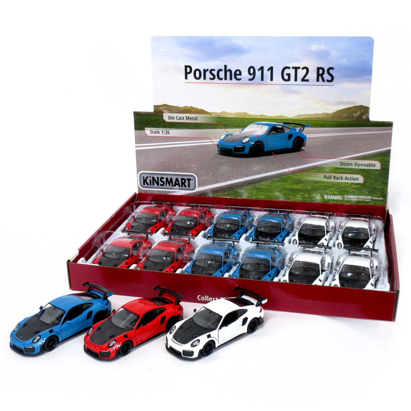 KiNSMART ミニカー 1:36 ポルシェ 911 GT2 RS 3色アソート No.201-704