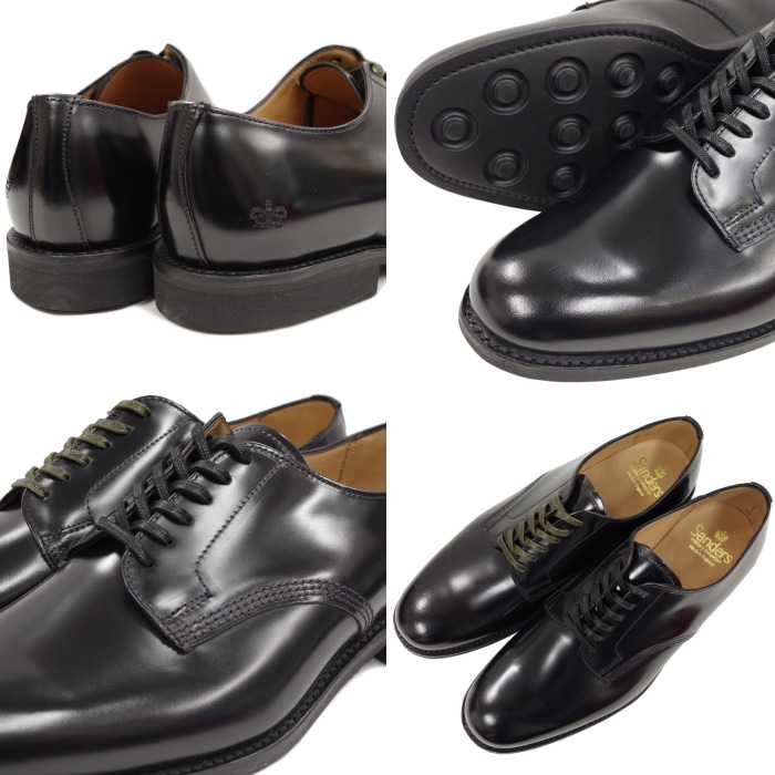 サンダース ミリタリー SANDERS 1384 OFFICER SHOE ブラック
