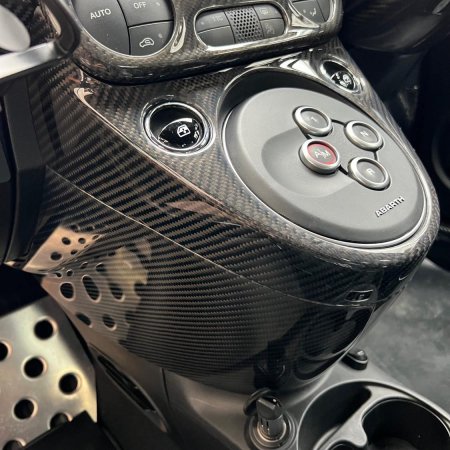 THREEHUNDRED ABARTH 595 カーボンシフトコンソールパネル(ポケット