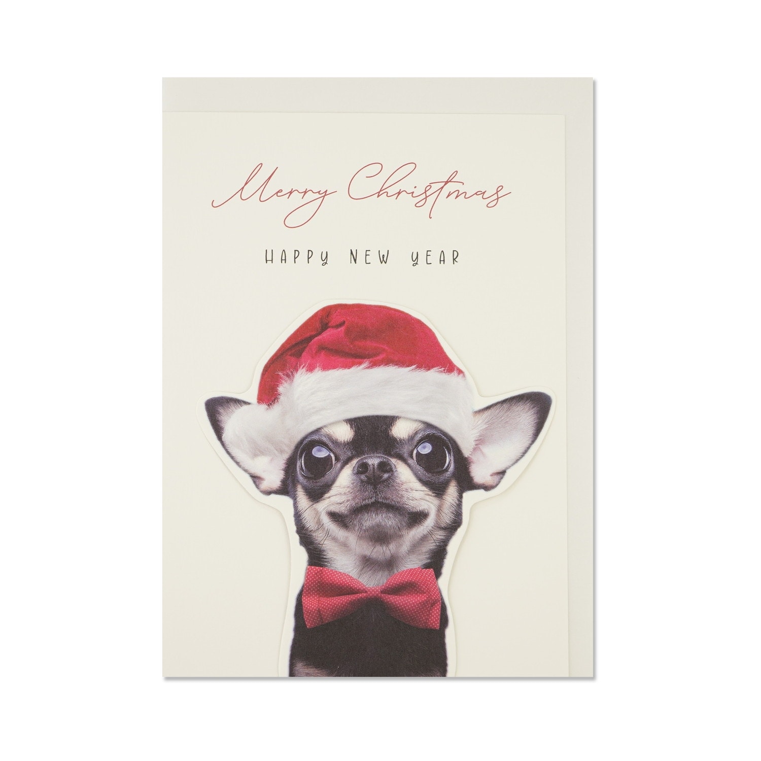 立体クリスマスカード 黒犬サンタ｜xcd-308 | 手紙・カード,クリスマス