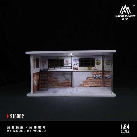 新品 MO916002 MoreArt 1/64 組立済み 照明付き ジオラマ ASSEMBLED