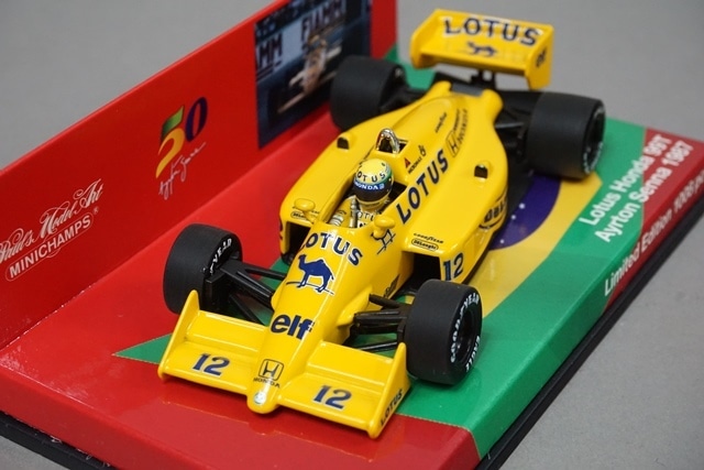 1/43 ミニチャンプス 413870012 ロータス ホンダ 99T 1987 A.セナ #12