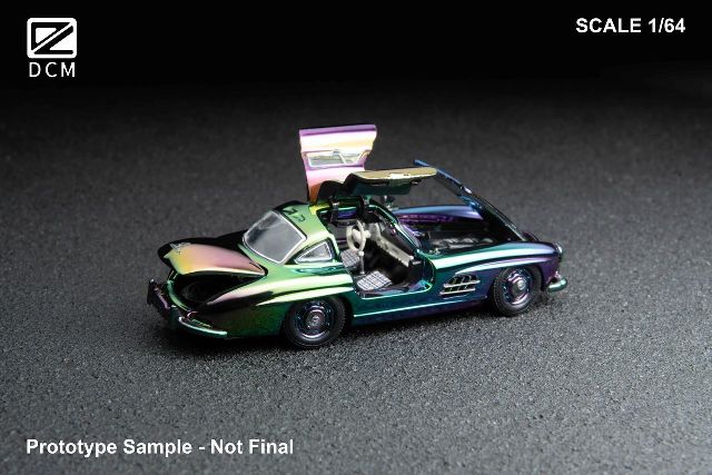 新品 DCM 1/64 メルセデス ベンツ Mercedes-Benz 300SL Chrome, Boost