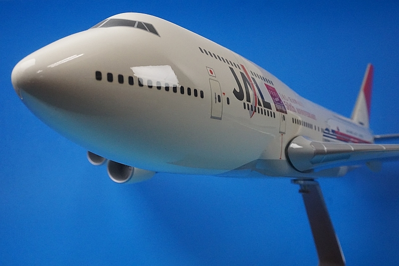 1/100 B747-400 JAL 国際線就航50周年 JA8906 ［BJE2087］ パックミン