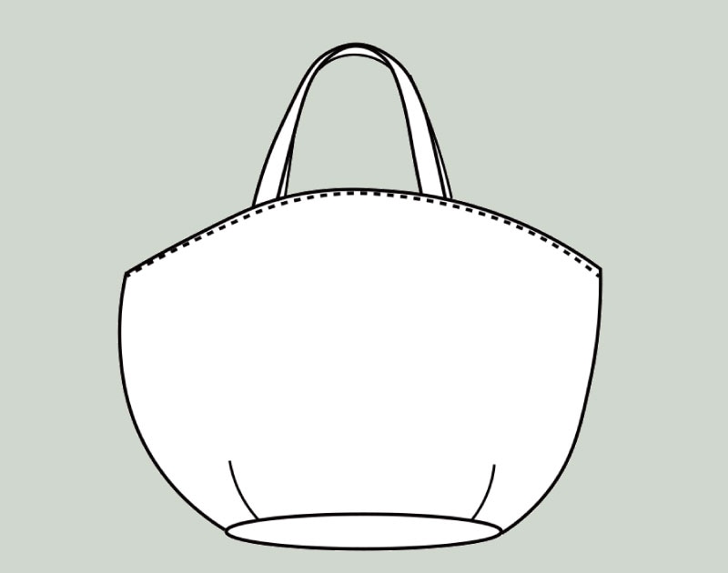 ❁ハンドメイドになります❁ CORAL&TUSK 楕円底型 バッグ