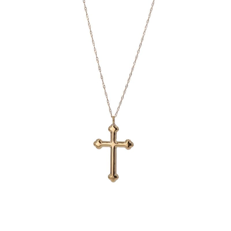 Gold Jewelry】 プレシャスメタル K18 YG イエローゴールド クロス