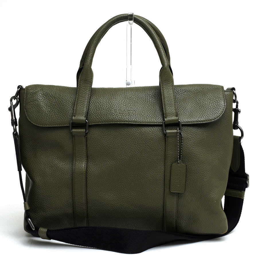 COACH 71782 Metropolitan Messenger In Pebble Leather ペブルド