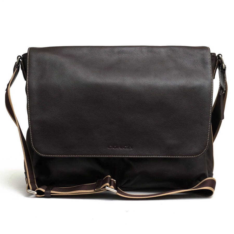 COACH F70556 Heritage Leather Messenger ヘリテージ ウェブレザー