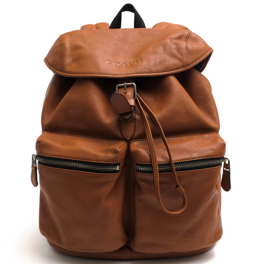 COACH F72305 Rucksack / コーチ スムースレザー 牛革 ブラウン 茶
