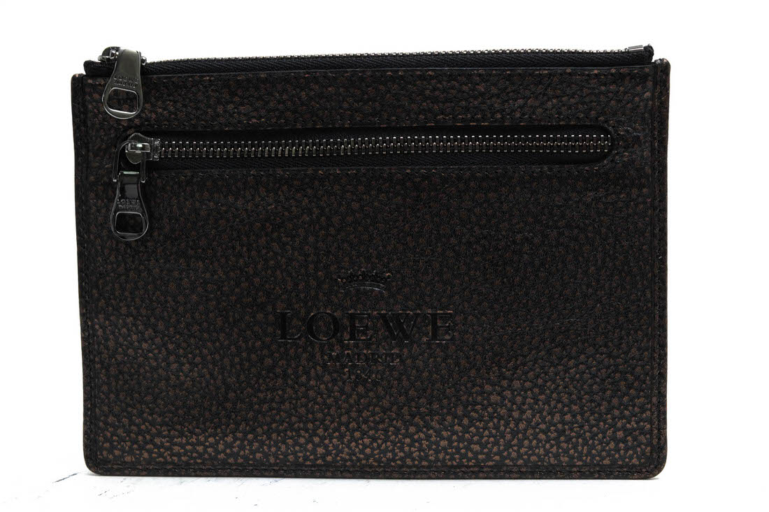 LOEWE / ロエベ アナグラム ナッパレザー 二つ折り 小銭入れあり